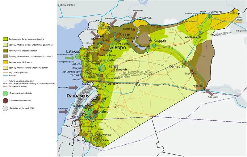 Map: Syrian Civil War, Feb 2013 Update