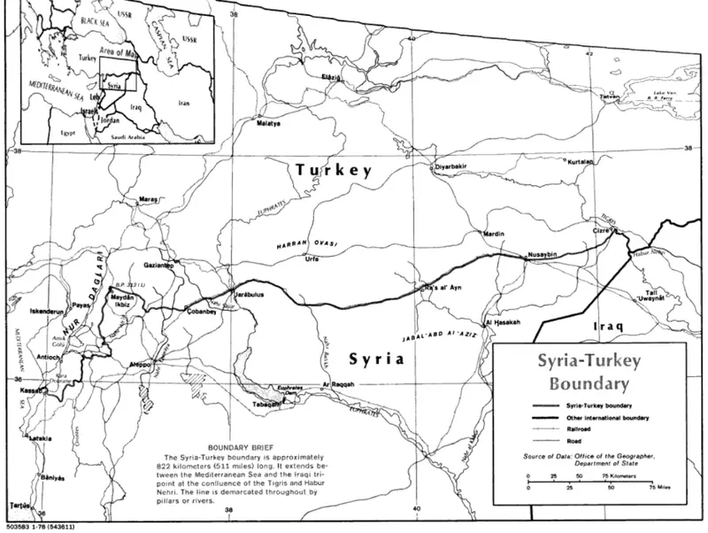 Map: Syriaturkey Border Map