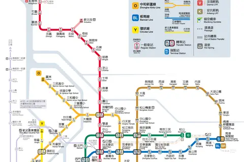 Map: Taipei Metro Official Map Optimised