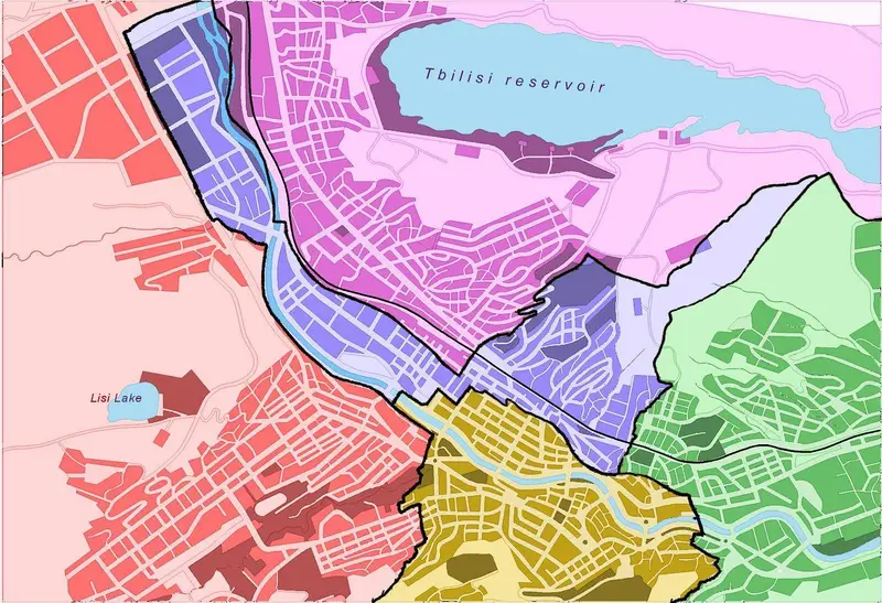 Map: Tbilisi Detailed Map New