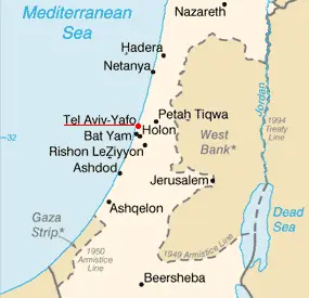Map: Tel Aviv Israel Map