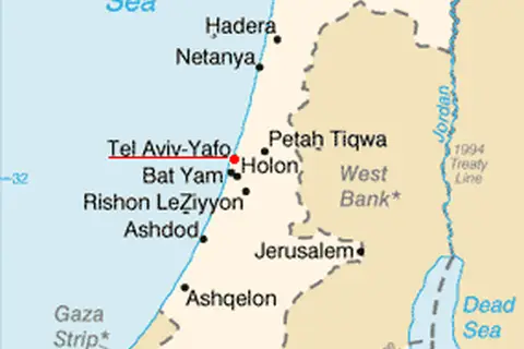 Map: Tel Aviv Israel Map