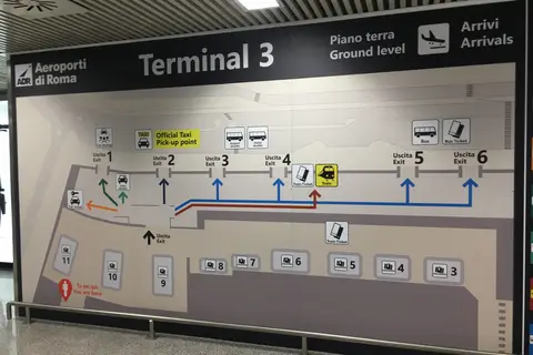 Map: Terminal 3 Map in Fiumicino Airport02