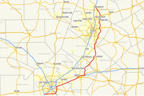 Map: Texas Sh 130 Map