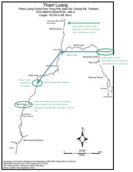 Map: Tham Luang 2018 Cave Rescue Map