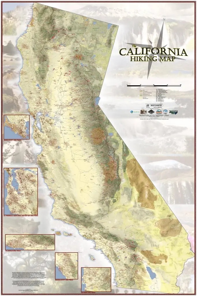 Map: The California Hiking Map