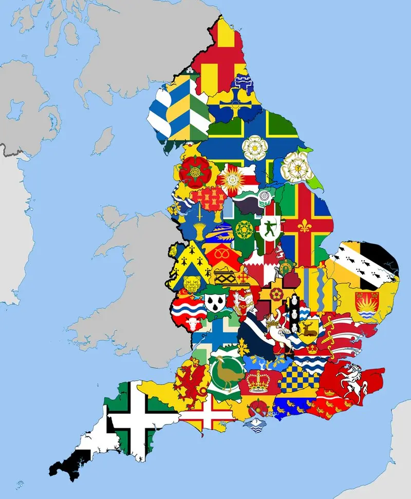 Map: The Counties of England
