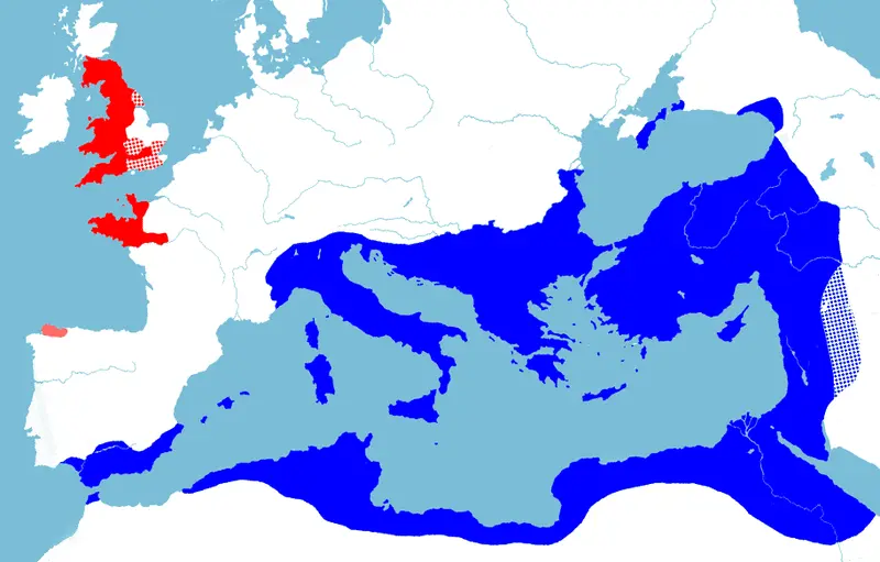 Map: The Dragon & the Eagle – a series of maps detailing the parallel histories of the Britons and Byzantines.