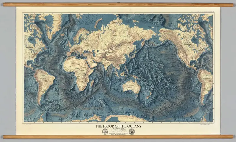Map: The Floor of the Oceans, American Geographical Society, 1976.