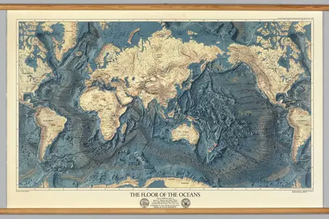 Map: The Floor of the Oceans, American Geographical Society, 1976.