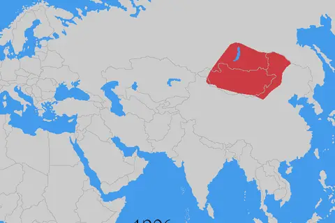 Map: The Growth of the Mongol Empire
