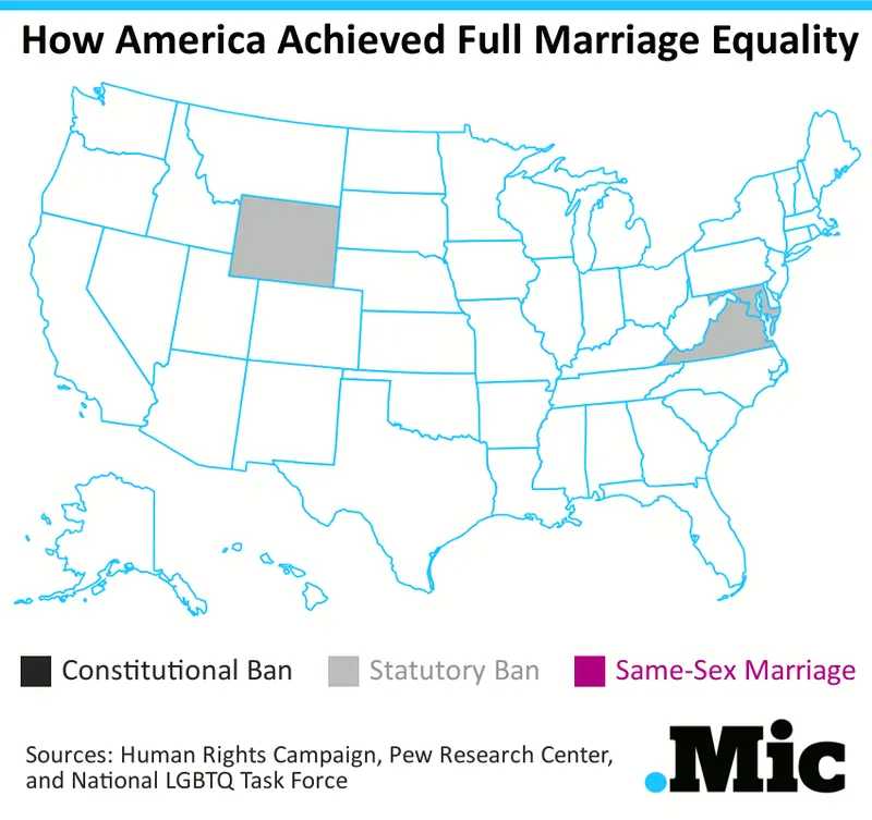 Map: The history of same-sex marriage in the United States in one GIF