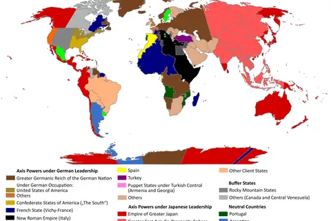 Map: The Man in the High Castle Plausible World Map