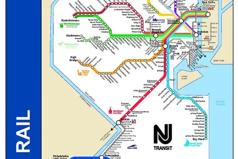 Map: The rail map of New Jersey