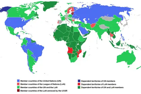 Map: The World on April 18, 1946