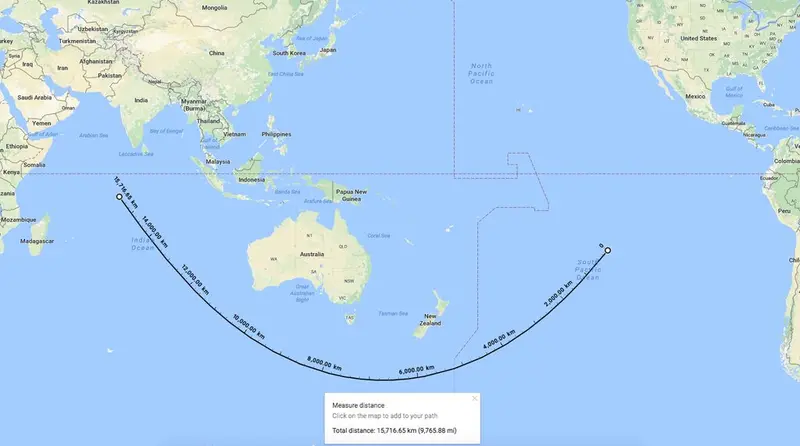 Map: These two points mark the most western and eastern points of the United Kingdom from Diego Garcia to Oneo Island