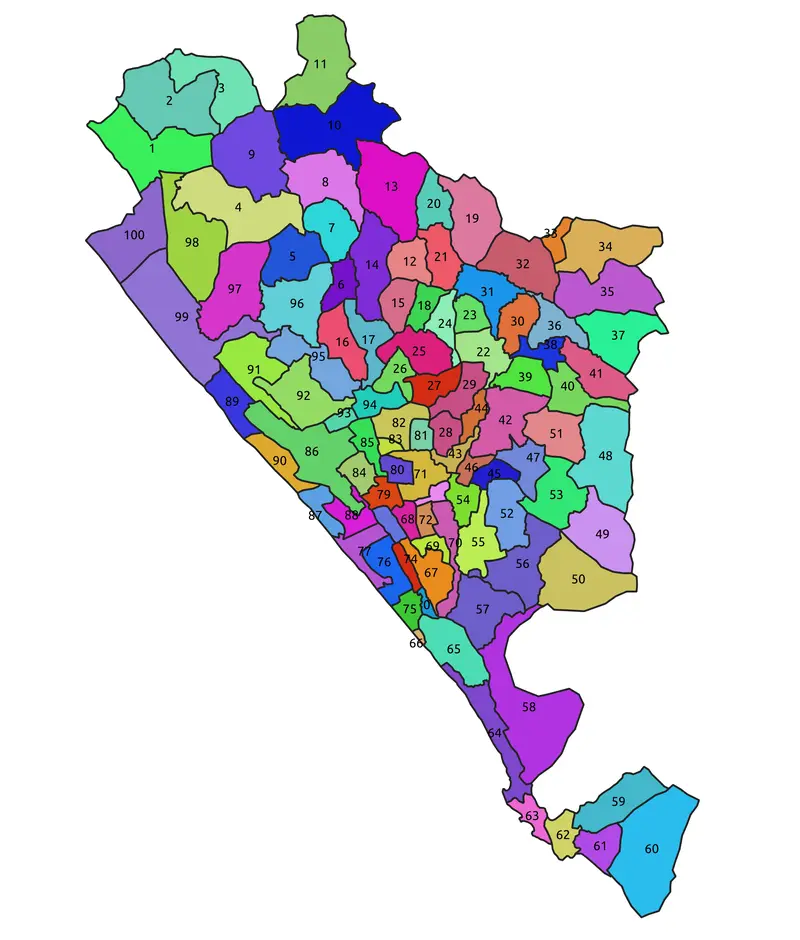 Map: Thiruvananthapuram Corporation Ward Map