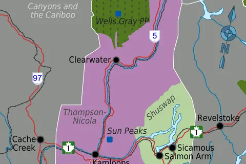 Map: Thompsonokanagan Map