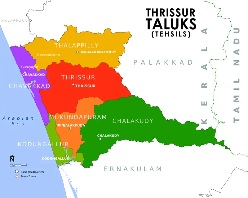 Map: Thrissur Taluk Map