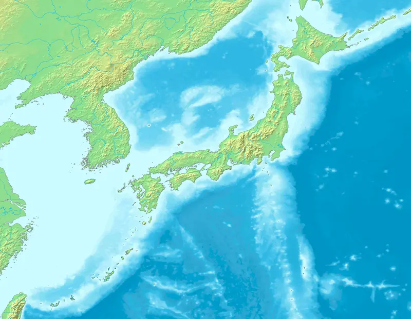 Map: Topographic Map of Japan