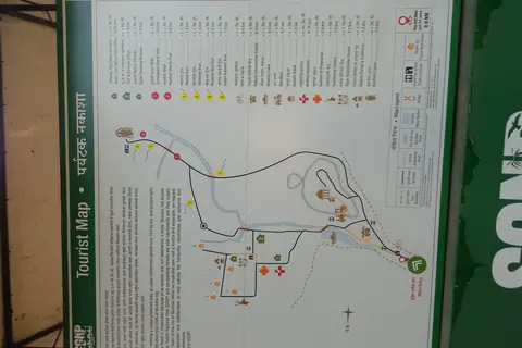 Map: Tourist Map Displayed in Sanjay Gandhi National Park Mumbai
