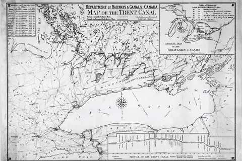 Map: Trentsevern Waterway Map