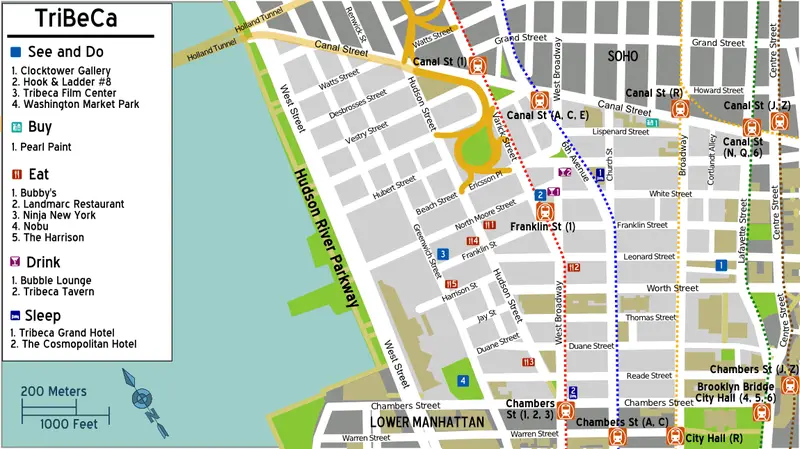 Map: Tribeca Map