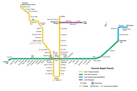 Map: Ttc Subway Map 2018
