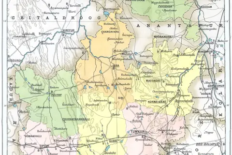 Map: Tumkur Gazetteer Map 1897