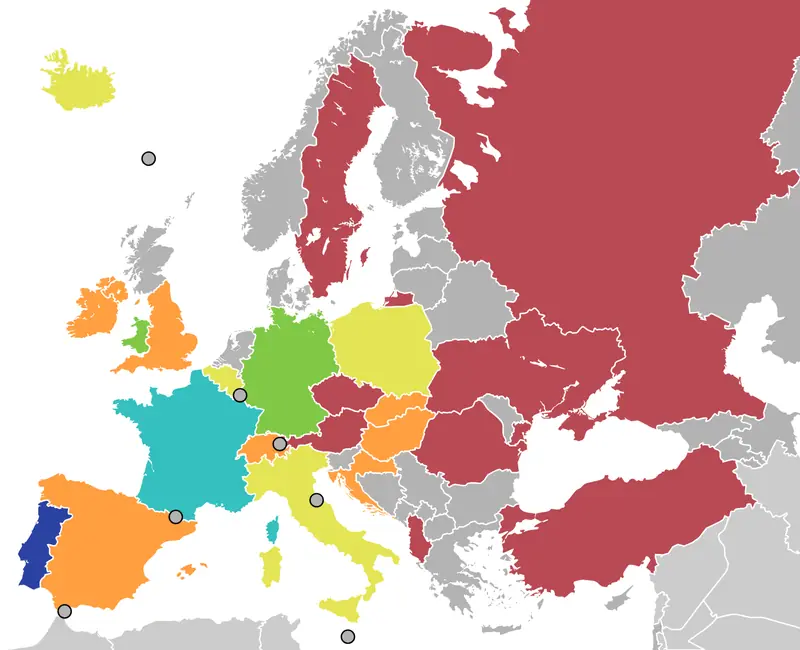 Map: UEFA Euro 2016 Map
