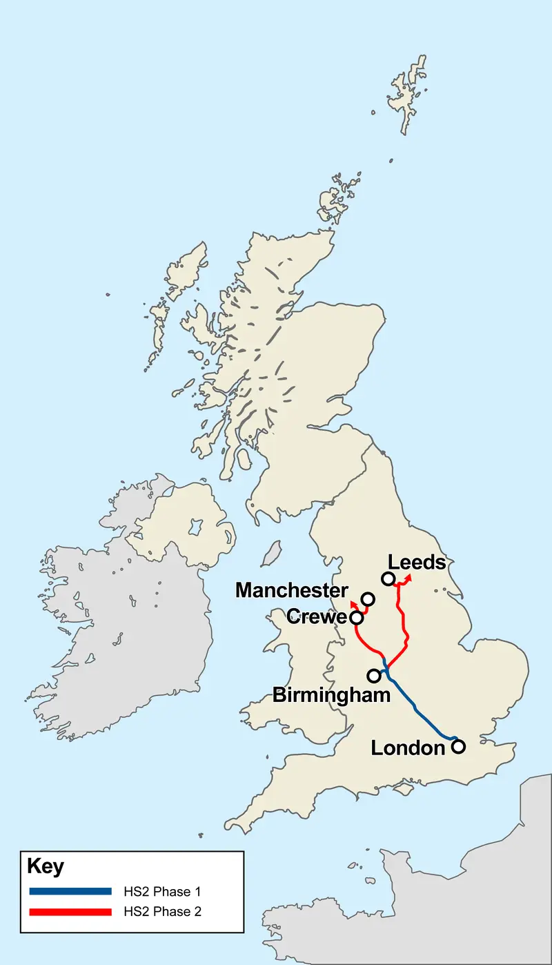 Map: Uk High Speed Rail Map