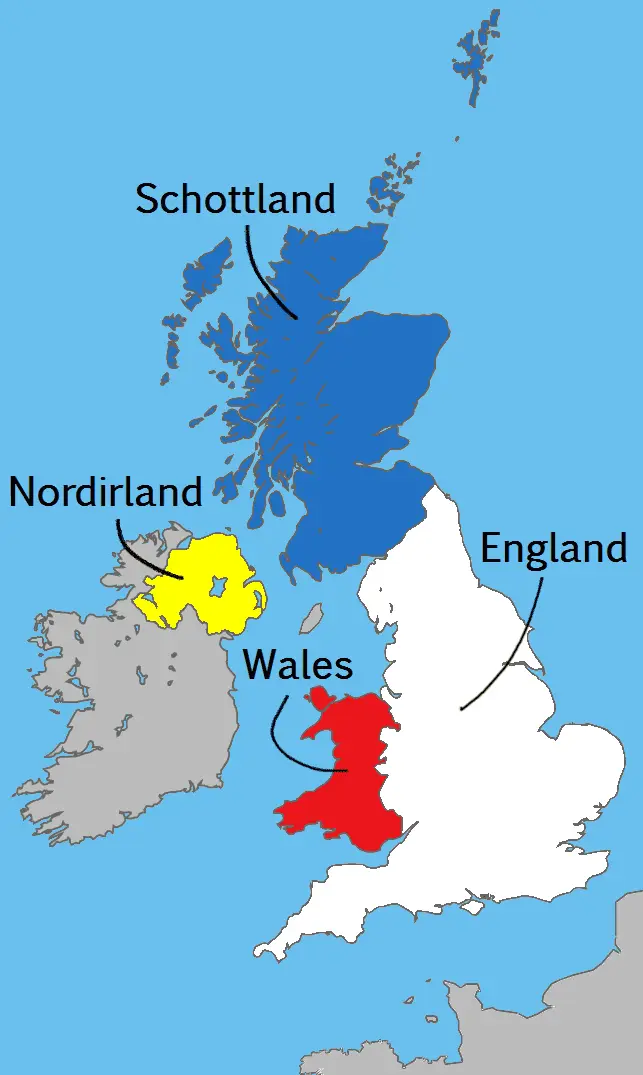 Map: Uk Map Countries de