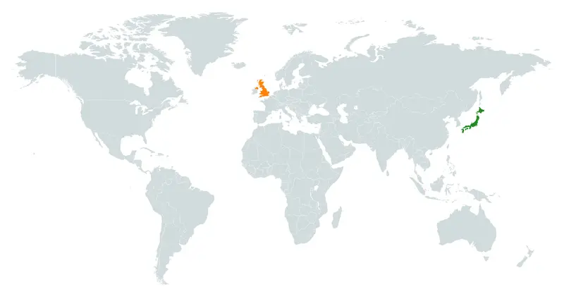 Map: Ukjapan World Map