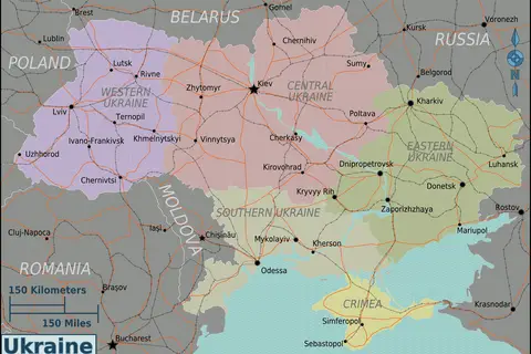 Map: Ukraine Regions Map
