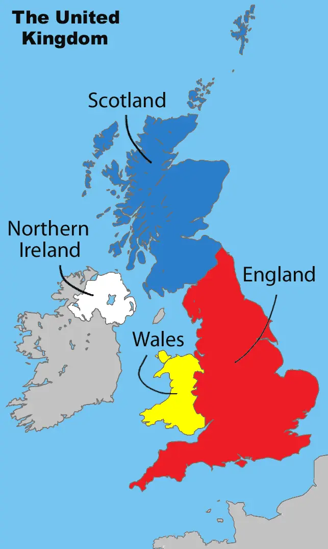 Map: United Kingdom Labeled Map9