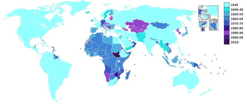 Map: United Nations Member Countries World Map