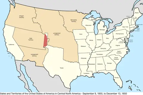 Map: United States Central Map 18500909 to 18501213