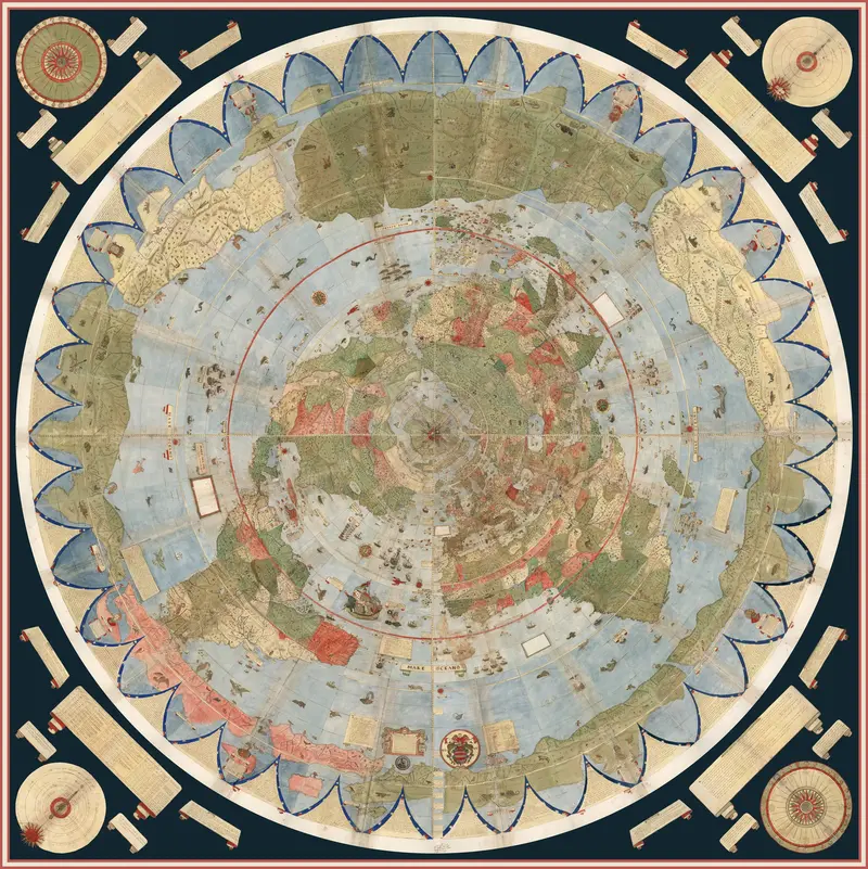 Map: Urbano Monti World Map as of 1587