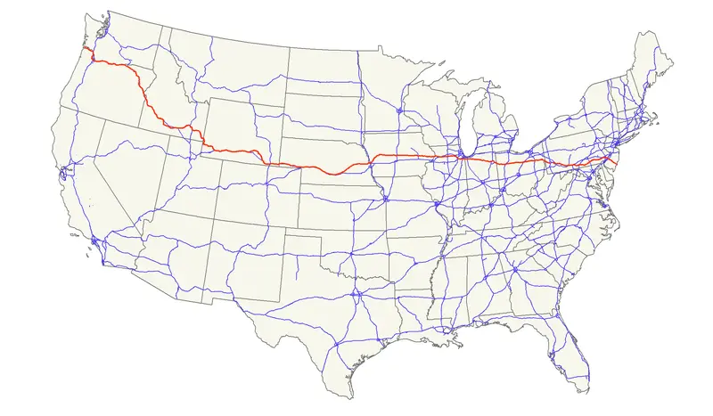 Map: Us 30 Map