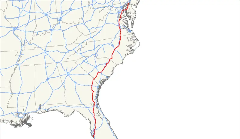 Map: Us 301 Map