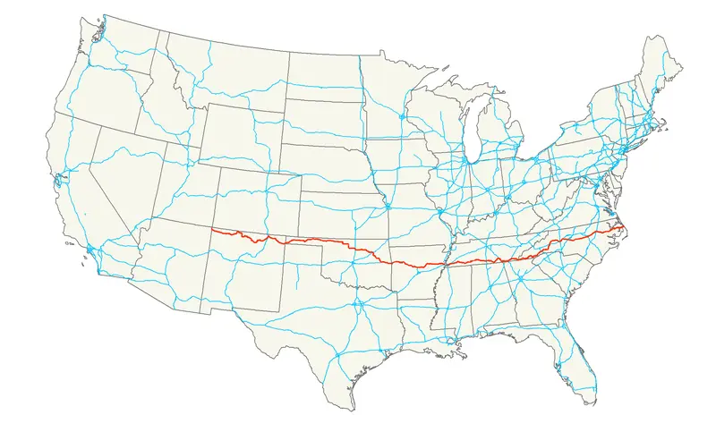 Map: Us 64 Map