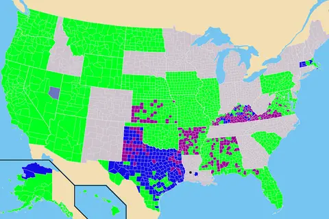 Map: Usa Dry Map