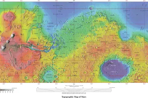 Map: Usgsplanetmarstopographical Map