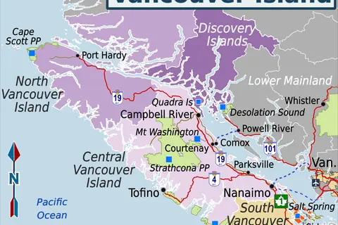 Map: Vancouver Island Wv Region Map En
