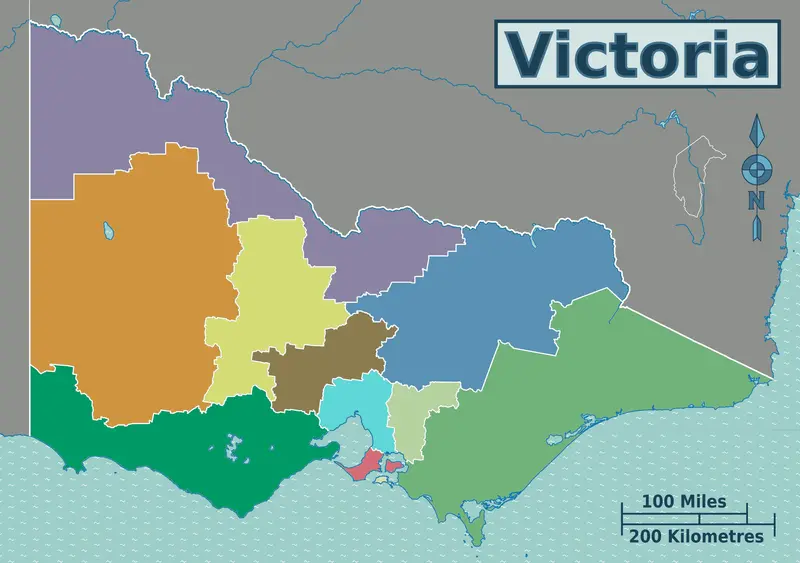 Map: Victoria Australia Regions Map