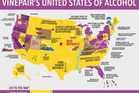 Map: VinePair’s United States of Alcohol