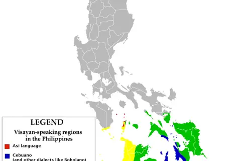 Map: Visayan Language Distribution Map