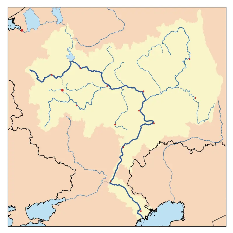 Map: Volga Blank Map