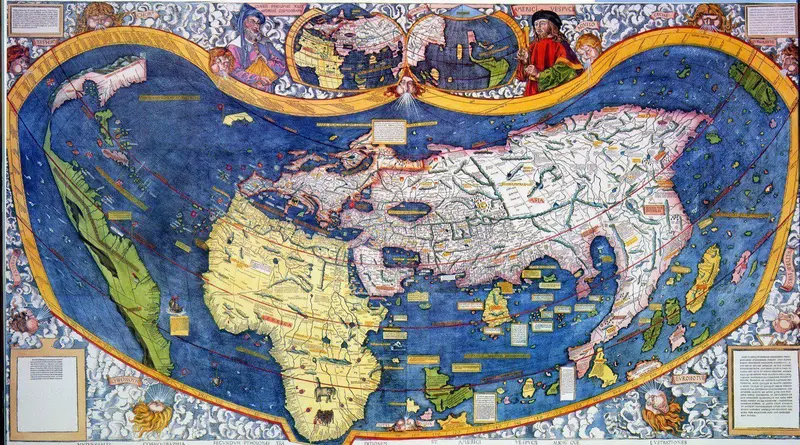 Map: Waldseemller World Map 1508