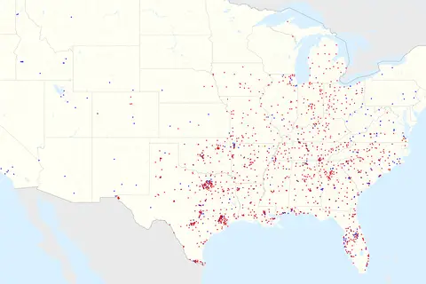Map: Walmart Locations with Onsite Fuel Stations Map 202020